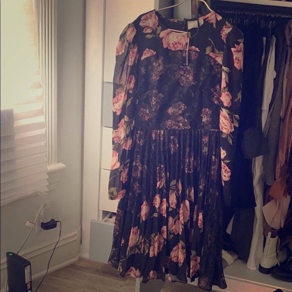 ASOS lace floral dress